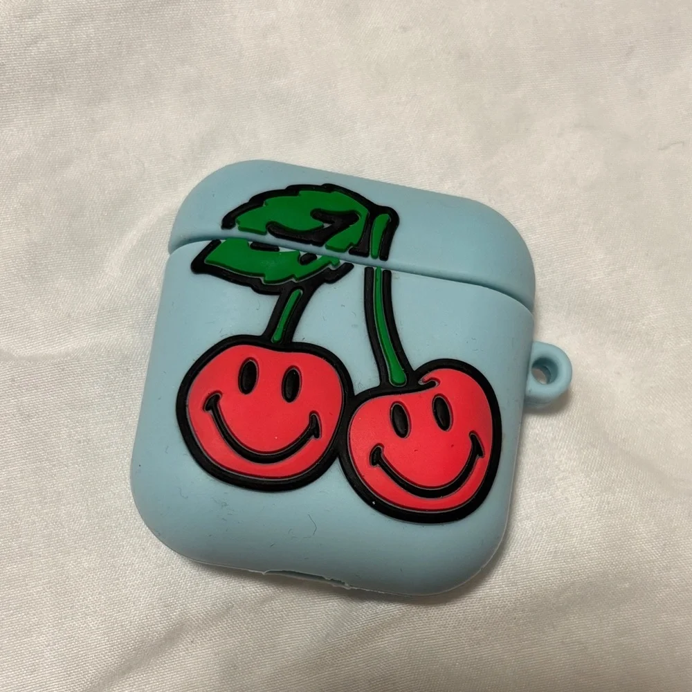 Cherry Design AirPods Case - Blue